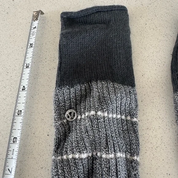 COPY - Lululemon Yoga Gray Striped Over the Knee Socks - Picture 3 of 4